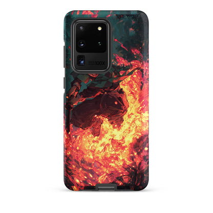 Tanjiro Kamado Hinokami Kagura, Demon Slayer Anime Tough case for Samsung® - Chromavolt