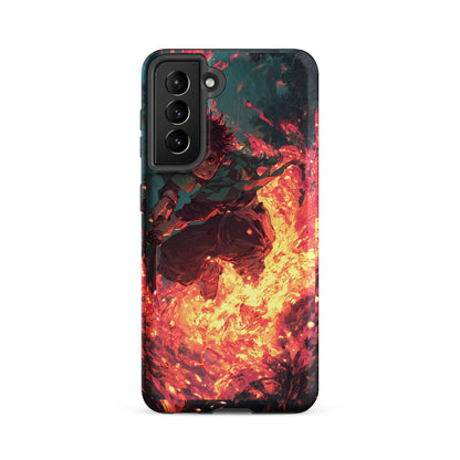 Tanjiro Kamado Hinokami Kagura, Demon Slayer Anime Tough case for Samsung® - Chromavolt