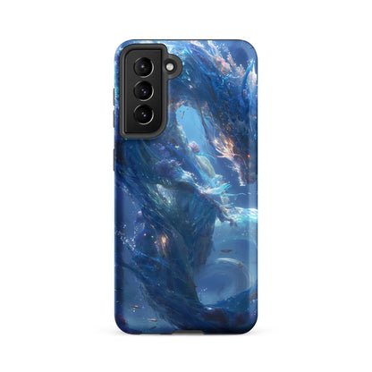 Water Dragon: The Serpent of Serenity Tough case for Samsung® - Chromavolt