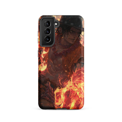Fire Fist Ace, One Piece Portgas D. Ace Anime Fan Art Tough case for Samsung® - Chromavolt