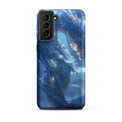 Water Dragon: The Serpent of Serenity Tough case for Samsung® - Chromavolt