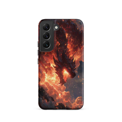 Fire Dragon: The Inferno Sovereign Tough case for Samsung® - Chromavolt