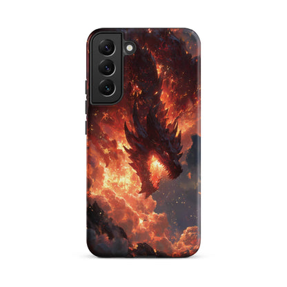 Fire Dragon: The Inferno Sovereign Tough case for Samsung® - Chromavolt