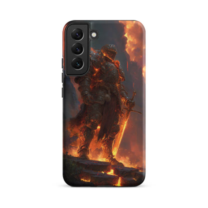 Fire Elemental Knight, Original Anime Art Tough case for Samsung® - Chromavolt