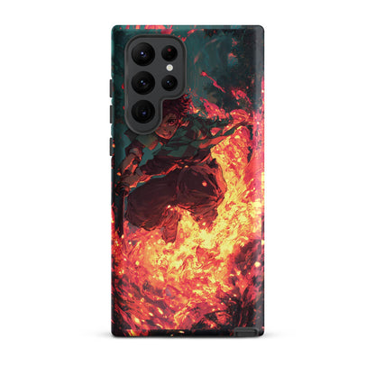 Tanjiro Kamado Hinokami Kagura, Demon Slayer Anime Tough case for Samsung® - Chromavolt