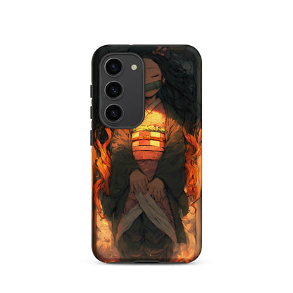 Sleeping Nezuko, Demon Slayer Anime Tough case for Samsung® - Chromavolt