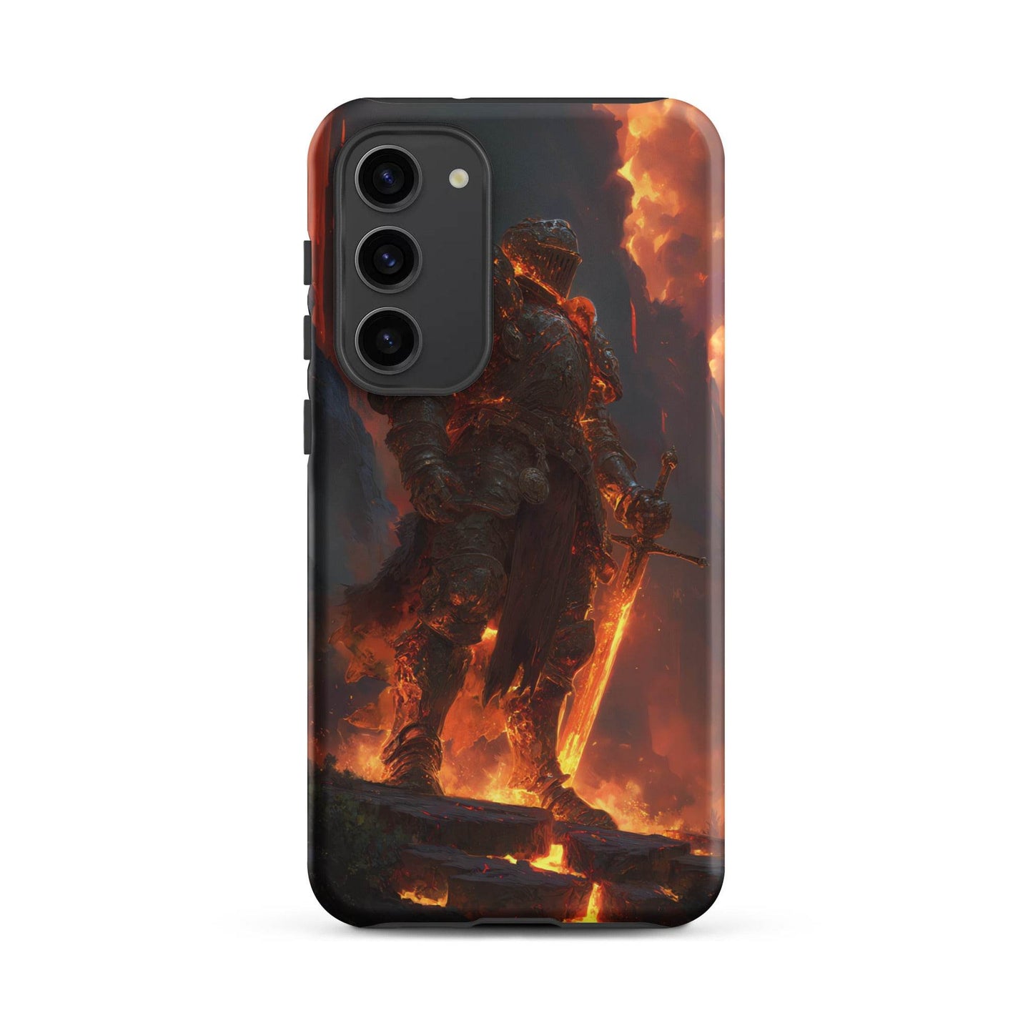 Fire Elemental Knight, Original Anime Art Tough case for Samsung® - Chromavolt