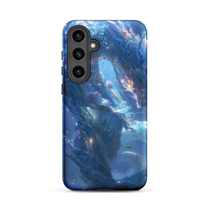 Water Dragon: The Serpent of Serenity Tough case for Samsung® - Chromavolt