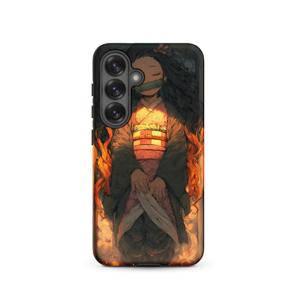 Sleeping Nezuko, Demon Slayer Anime Tough case for Samsung® - Chromavolt