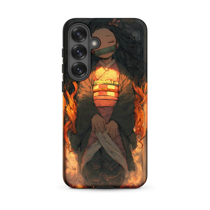 Sleeping Nezuko, Demon Slayer Anime Tough case for Samsung® - Chromavolt