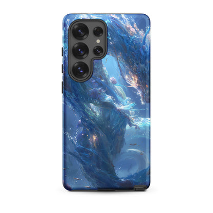 Water Dragon: The Serpent of Serenity Tough case for Samsung® - Chromavolt