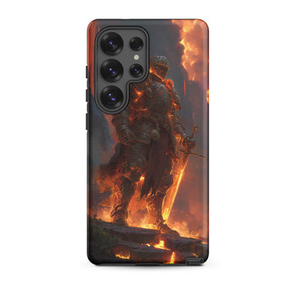 Fire Elemental Knight, Original Anime Art Tough case for Samsung® - Chromavolt